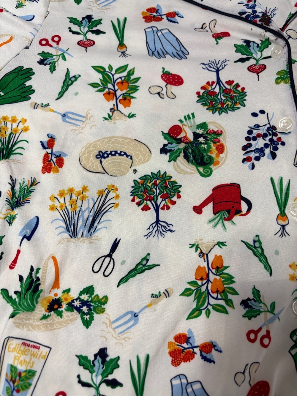 Kate Spade Gardening Short Sleeve Shorts Pajamas Set Size XL Sleepwear - Picture 14 of 14